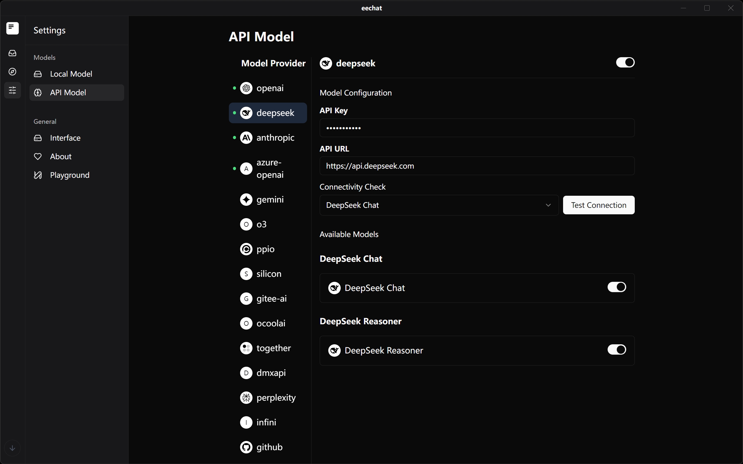 EE Chat Application Screenshot